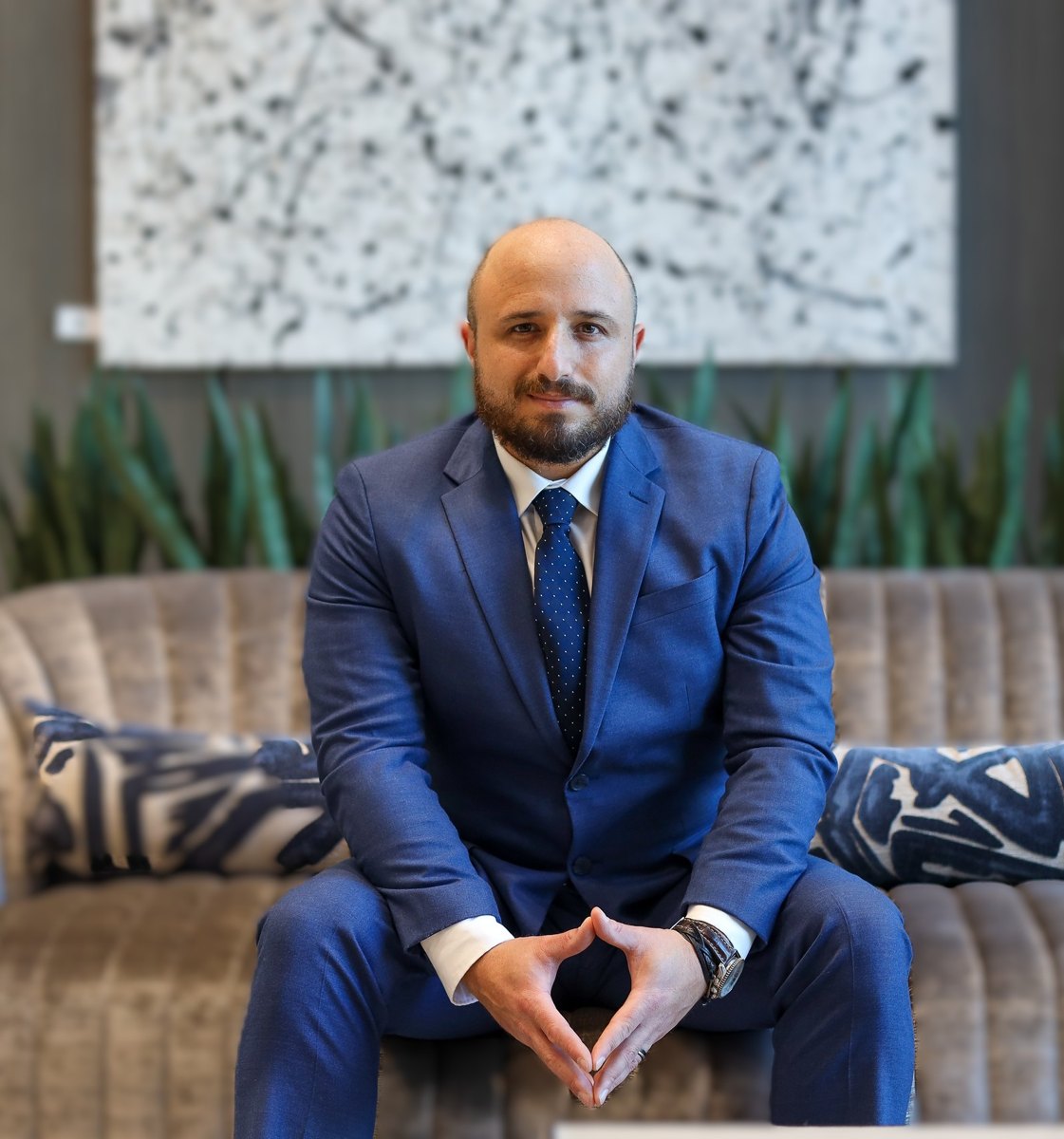 Adam M. Ludwin, civil litigation attorney at Ludwin Law Group in Delray Beach, Florida, seated in the firm's office